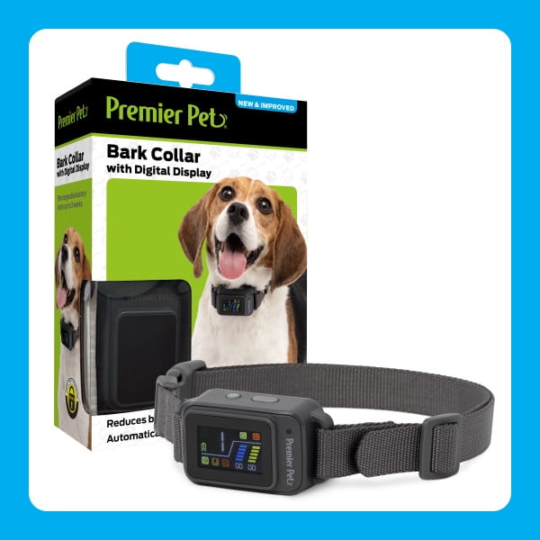 Premier Pet Bark Collar with Digital Display Reduces barking quickly safely Walmart