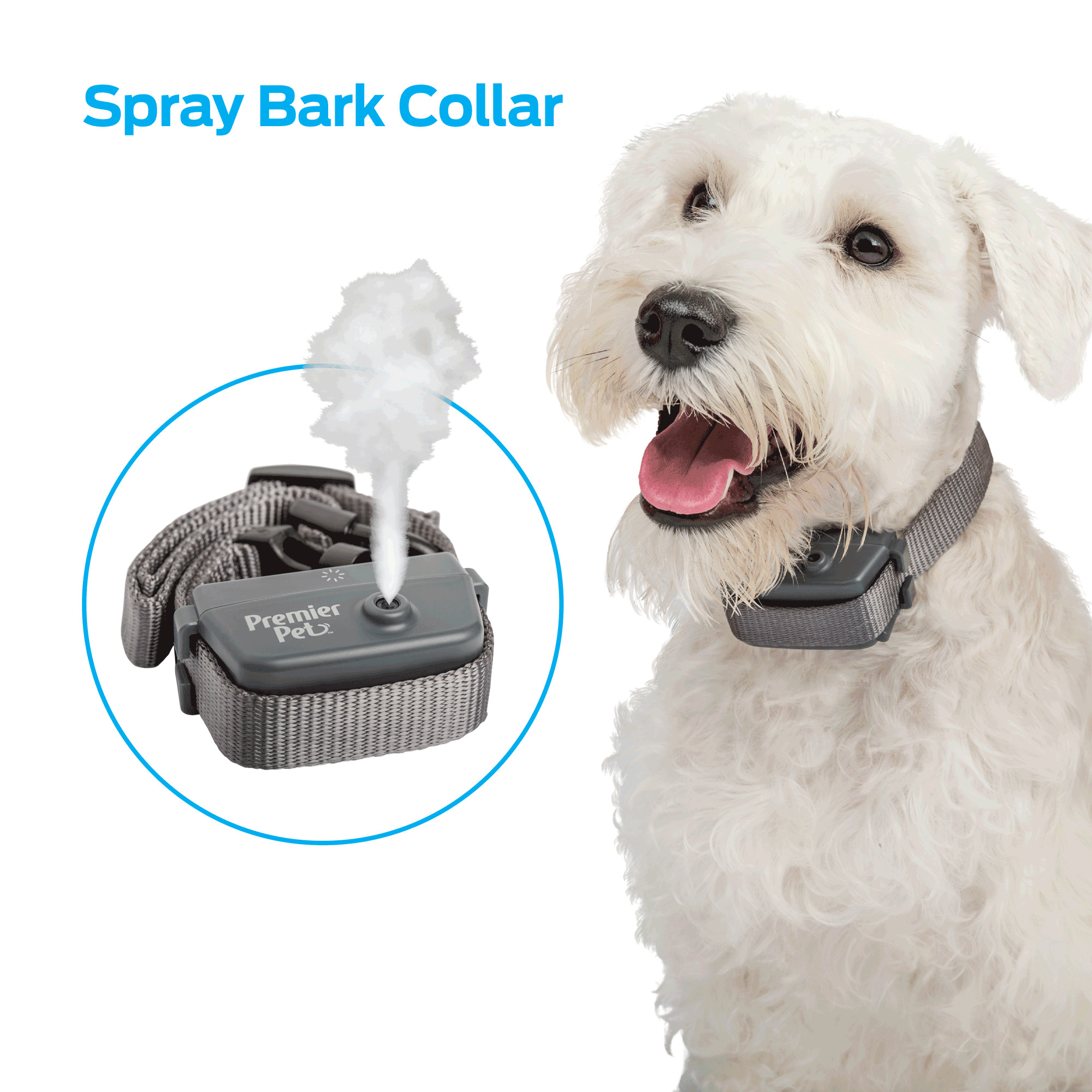 Premier Pet Spray Bark Collar- Gentle Non-Static Anti-Bark Collar that Is Easy to Use - image 1 of 10