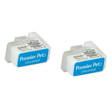 Premier Pet Spray Refill - Replacement Cartridges for the Spray Bark Collar, 2-Pack, Unscented