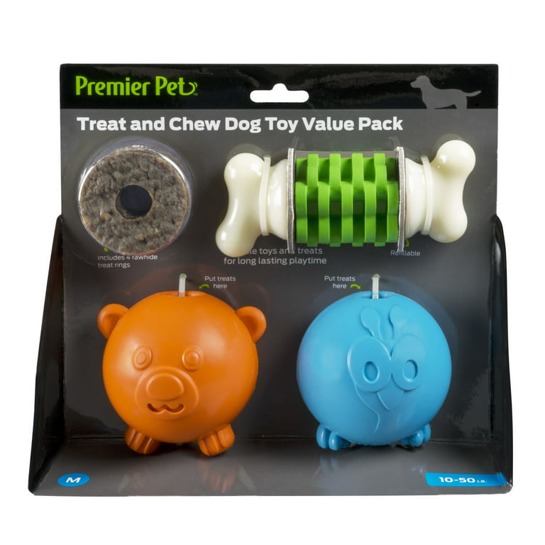 Premier Pet Treat and Chew Toy Value Pack for Dogs 