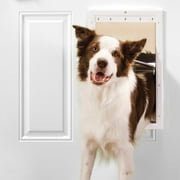 Premier Pet White Plastic Pet Door for Large Dogs up to 100 Pounds