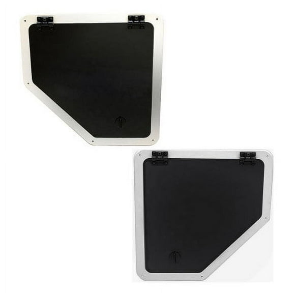 Premier Pontoon Boat Access Hatches | Black Plexiglass (Set of 2)