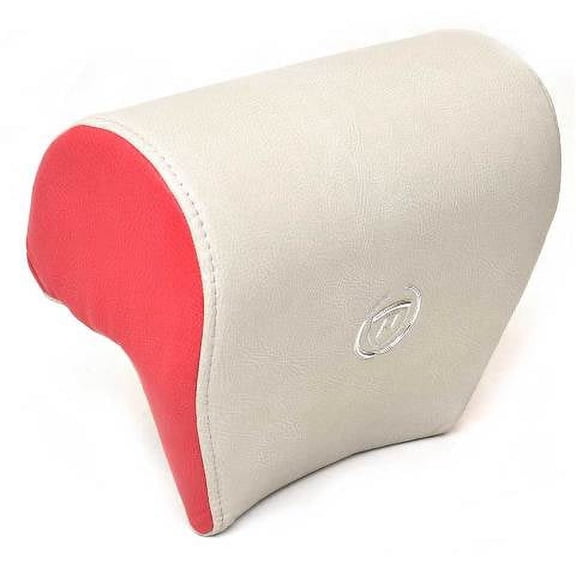 Premier Pontoon Boat Captains Seat Headrest | Beige Atomic Red