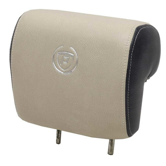 Premier Pontoon Boat Captains Seat Headrest | Beige Blue 10 1/4 Inch
