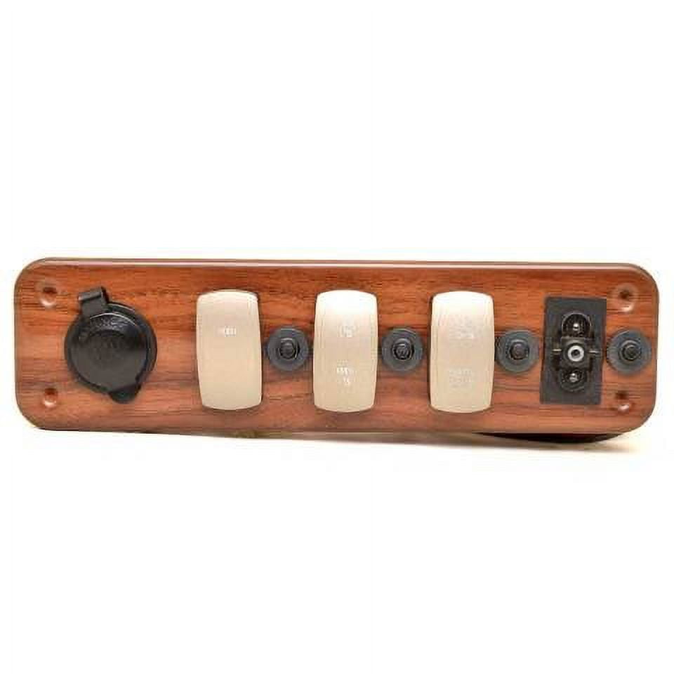 Premier Pontoon Boat Switch Panel 37574FRW 10 1/4 x 2 3/4 Inch