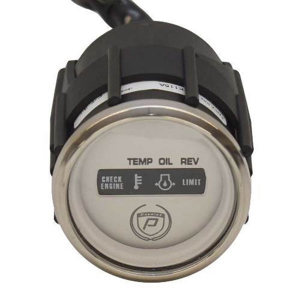 Premier Pontoon Boat Systems Check Gauge GPK115A | Faria 2 Inch White