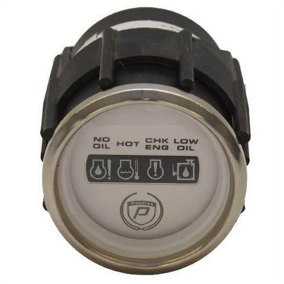 Premier Pontoon Boat Systems Check Gauge GPK618A | Faria 2 Inch White