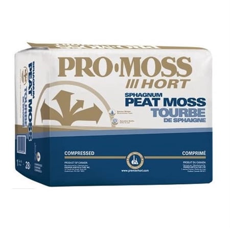 Premier Pro Moss - Horticulture Peat Moss 2.2cf Compressed Bale for retail - soil amendment