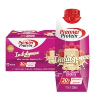 15-Pack 11-Oz Premier Protein Indulgence 30g High Protein Shake (White Chocolate Raspberry)