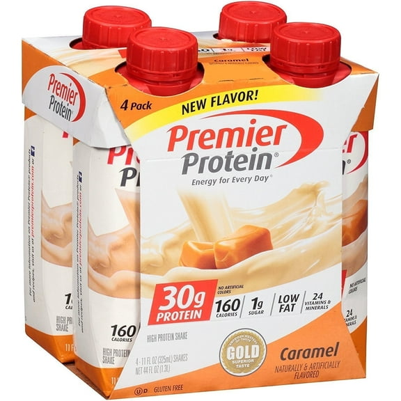 Premier Protein 30g Protein Shakes Caramel 11 Fluid Ounces 8 Count