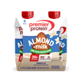 thumbnail image 1 of Premier Protein Almondmilk Non-Dairy Protein Shake, 20g Protein, 5g Sugar, 11 Fl oz, Vanilla, 4 Count, 1 of 6