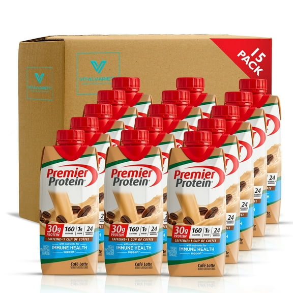 Premier Protein Cafe Latte High Protein Shakes 11 Fl. Oz Each 15pk