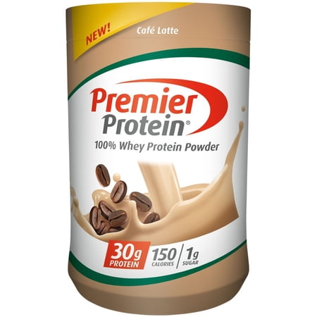 Premier Protein Cafe Latte Whey Protein Powder, 23.9 Ounce -- 4 per case