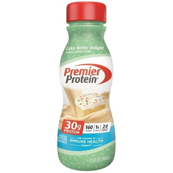 Premier Protein Cake Batter Delight Protein Shake, 11.5 Fluid Ounce -- 12 per case