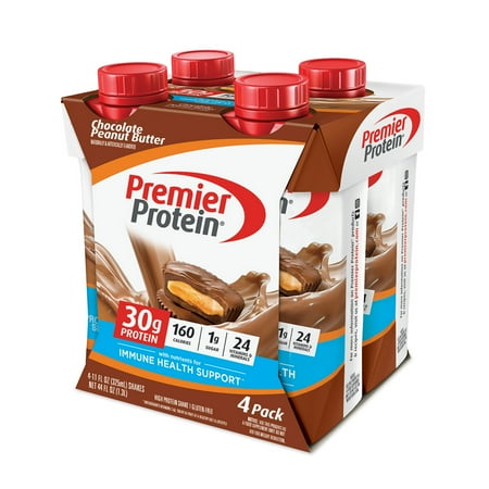 Premier Protein Shake, Chocolate Peanut Butter, 30g Protein, 11 Fl Oz, 4 Ct