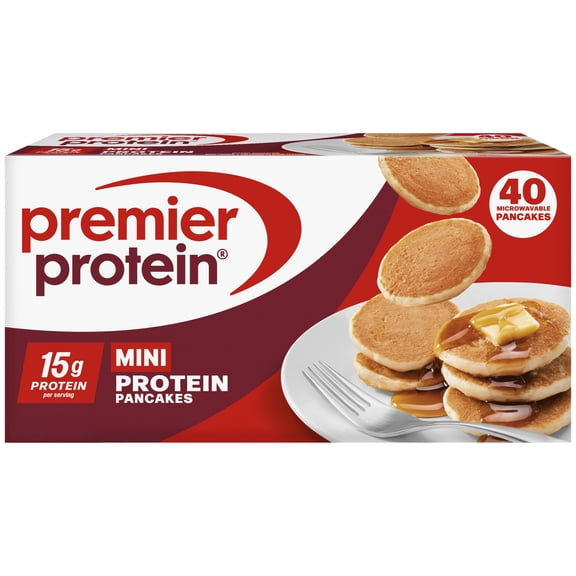 Premier Protein Frozen Mini Protein Pancakes, 14.1 oz Box, 40 Count