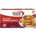 thumbnail image 1 of Premier Protein Frozen Protein Waffles, 12.3 oz Box, 10 Count, 1 of 13