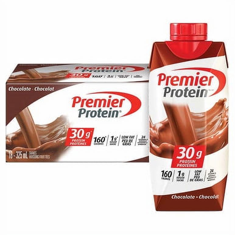 Premier Protein HighProtein Chocolate Shake 325 mL, 18count Fuel Your Day with Delicious