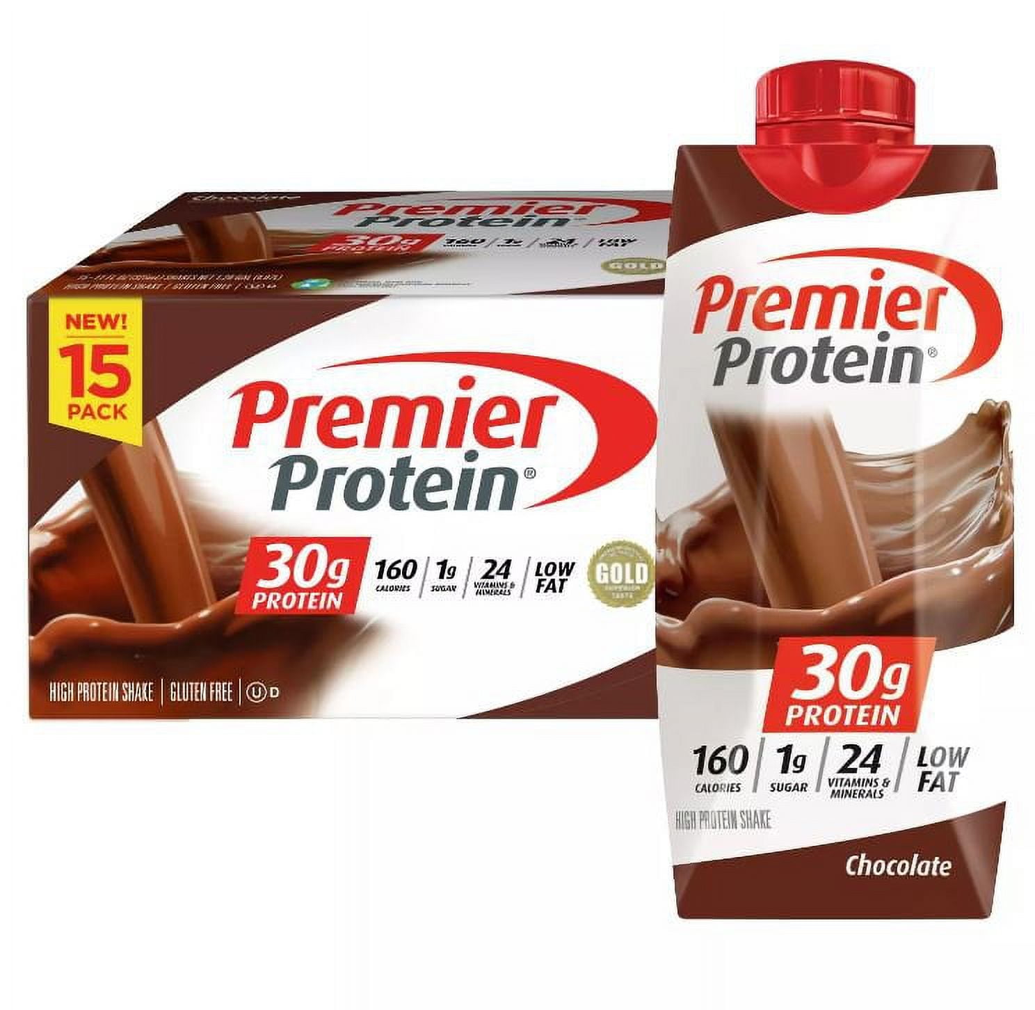 Premier Protein® High Protein Chocolate Shake Meal Replacement 24 Vitamins And Minerals 11 Fl