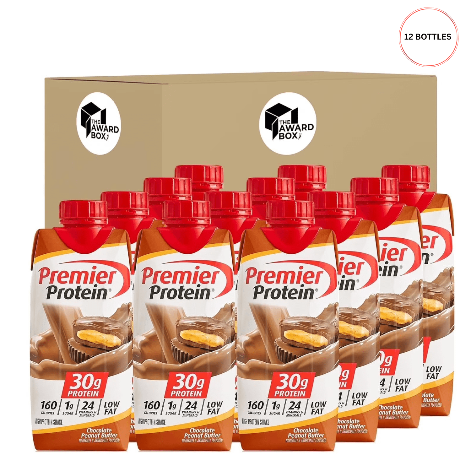 The Award Box Premier Protein Shakes Chocolate Peanut Butter 30g 14 fl ...