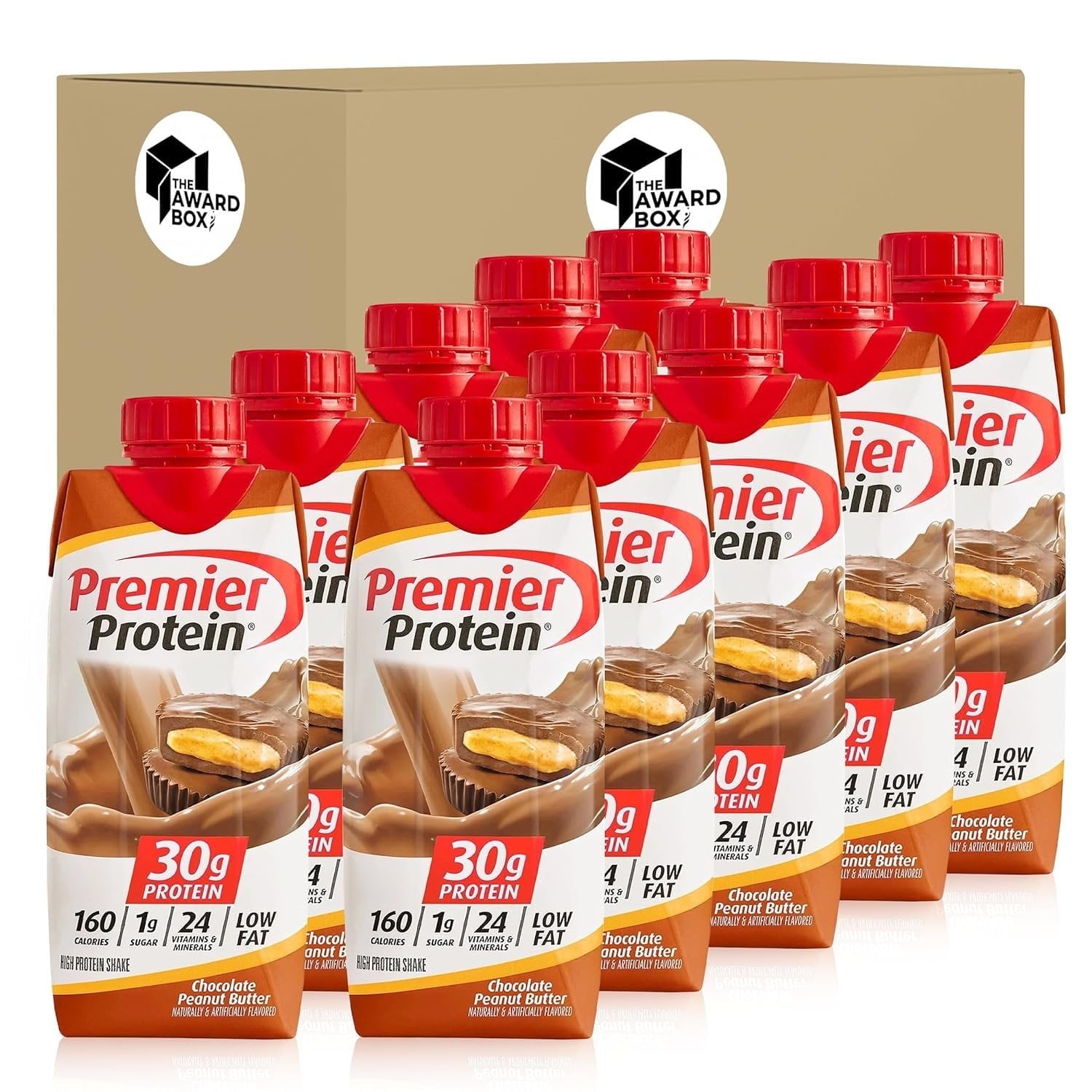 The Award Box Premier High Protein Shakes Chocolate Peanut Butter 11 Fl ...