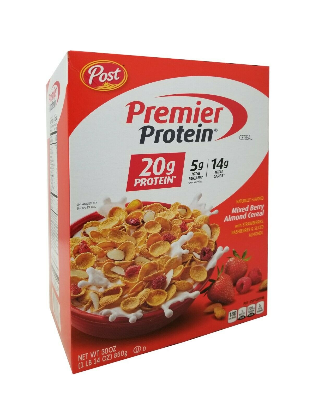 Premier Protein Mixed Berry Almond Cereal, 30 Ounce