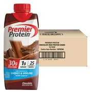 Premier 30g Protein Chocolate PLUS Energy and Immune Support Shakes, 11 fl oz, 18-pack