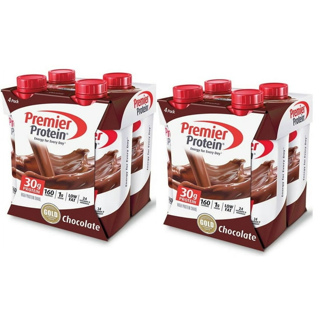 Premier Protein Shake, Chocolate, 30g Protein, 11 Fl Oz, 8 ct 2 Pack