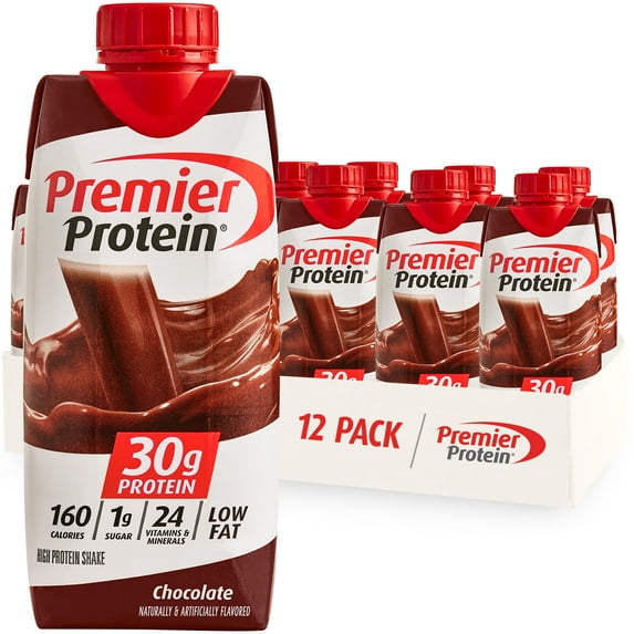 Premier Protein Shake, Chocolate, 30g Protein, 11 fl oz, 12 Ct