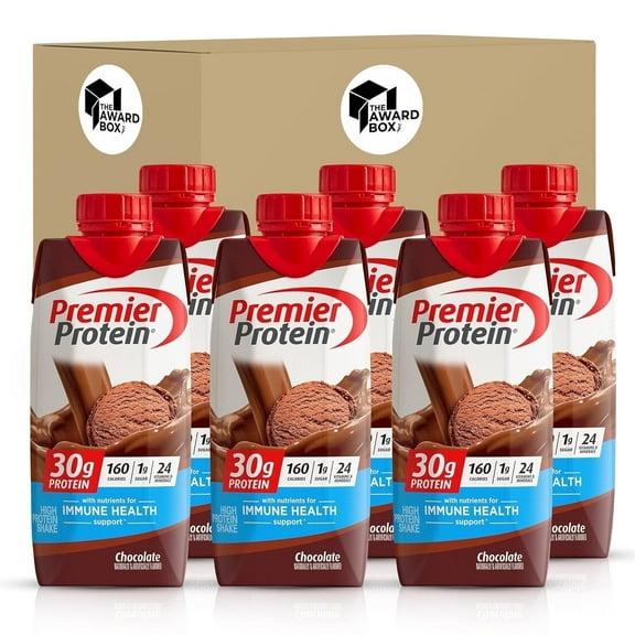 The Award Box Premier Protein Shake 30g, Chocolate 11 fl oz - 6 Count