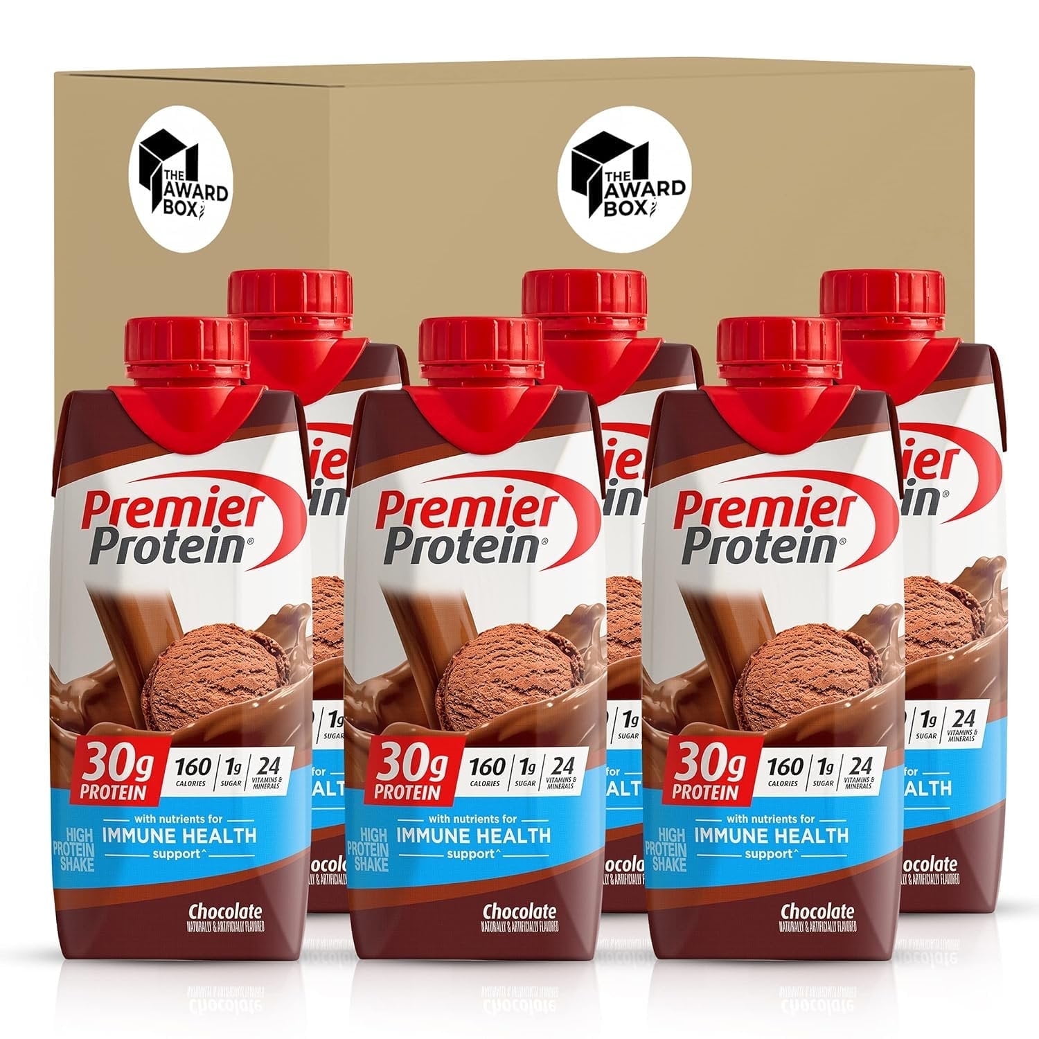 The Award Box Premier Protein Shake 30g, Chocolate 11 fl oz - 6 Count ...