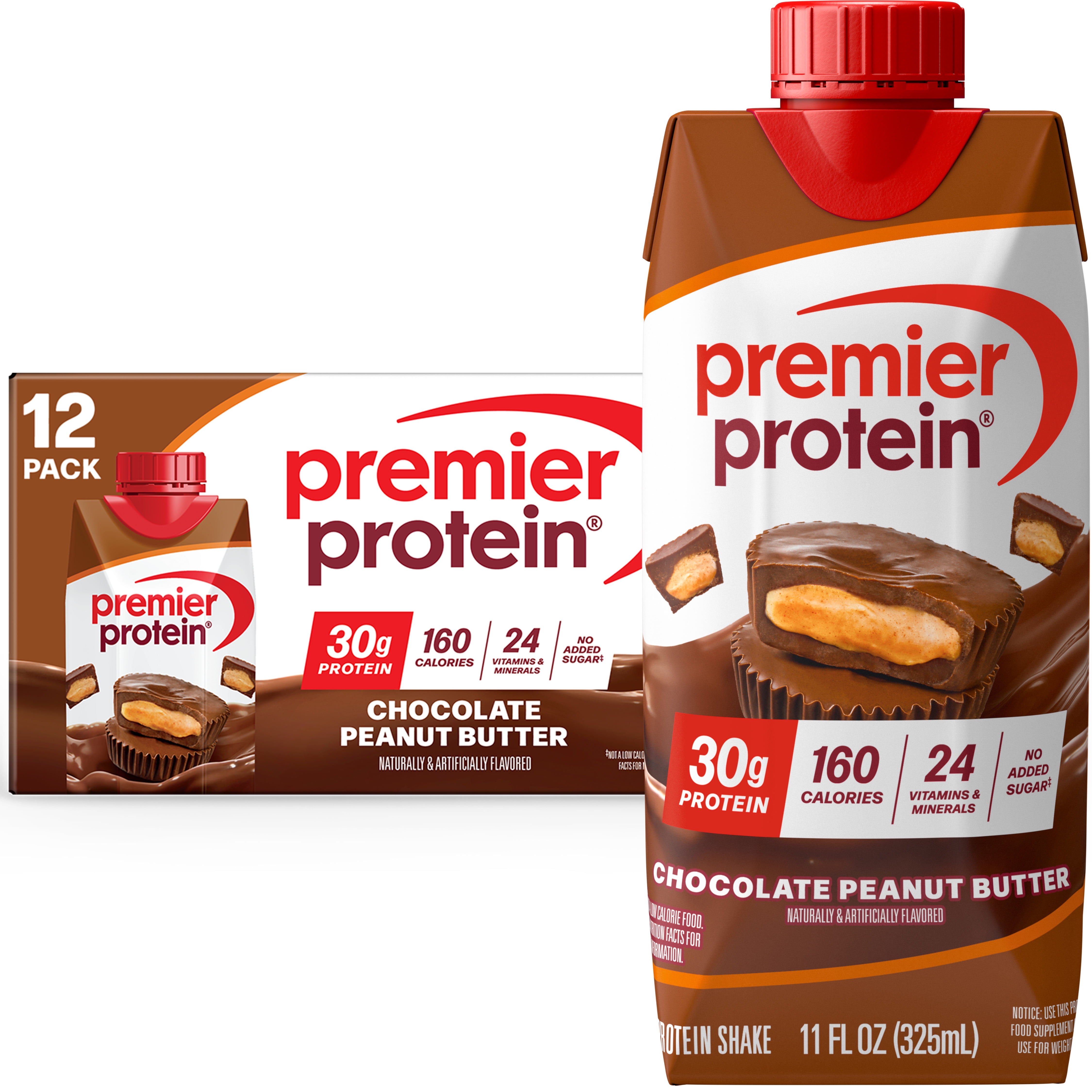 Free Shipping! Premier Protein Shake Chocolate Peanut Butter 30g