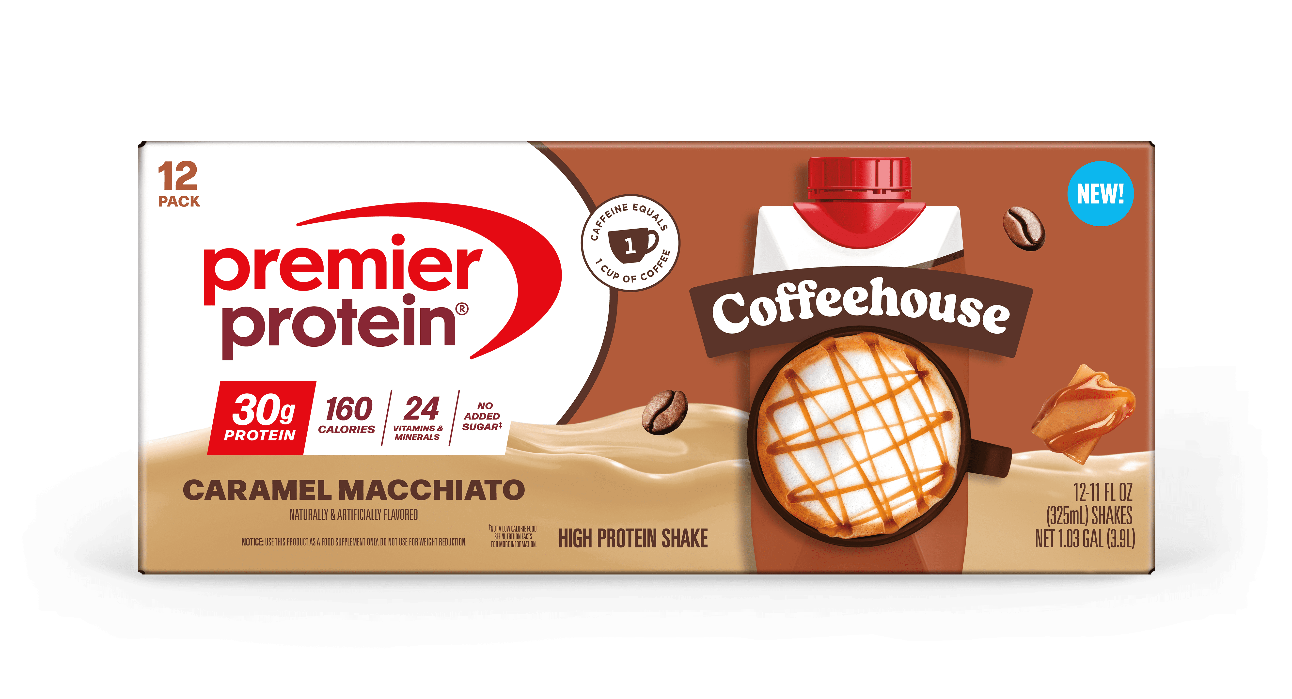 Premier Protein Shake, Coffeehouse Caramel Macchiato, 30g Pr