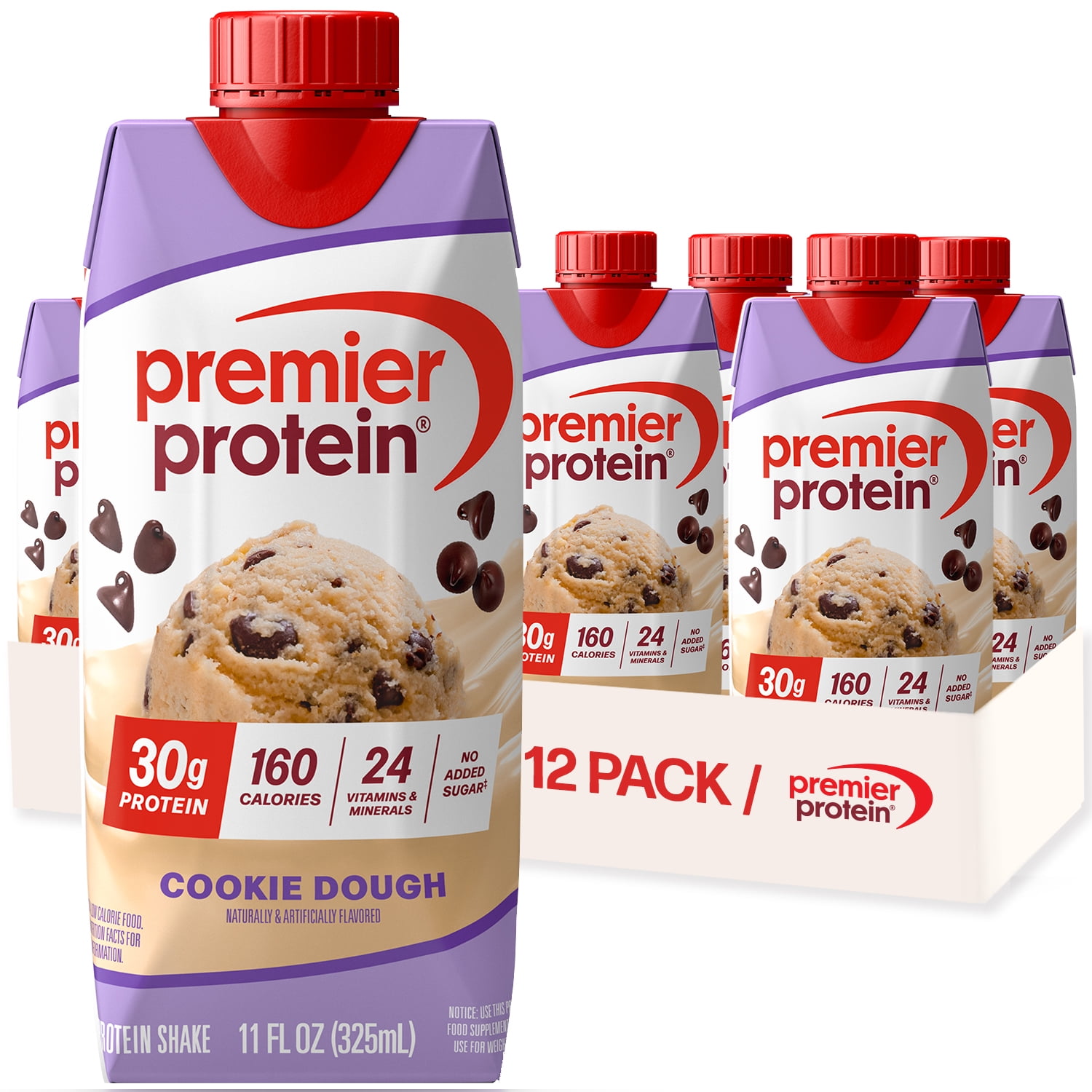 Premier Protein Shake, Cookie Dough, 30g Protein, 11 fl oz, 12 Ct