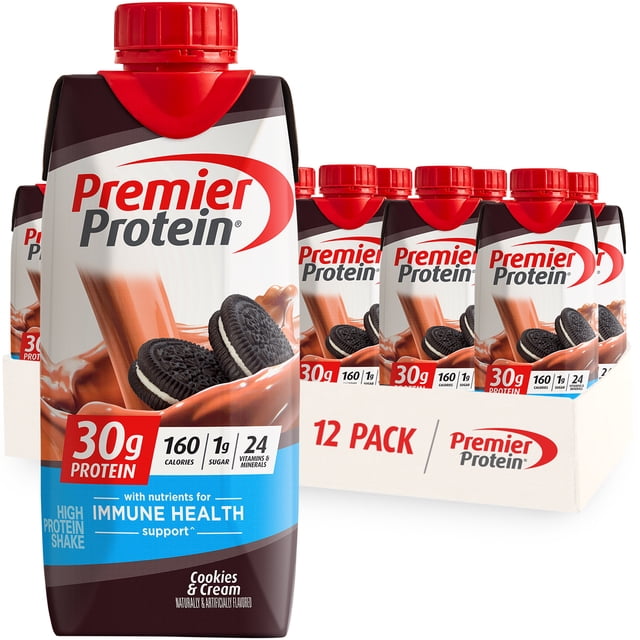 Premier Protein Shake, Cookies & Cream, Low Fat, 30g Protein, 11oz
