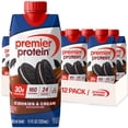 thumbnail image 1 of Premier Protein Shake, Cookies & Cream, 30g Protein, 11 fl oz, 12 Ct, 1 of 11