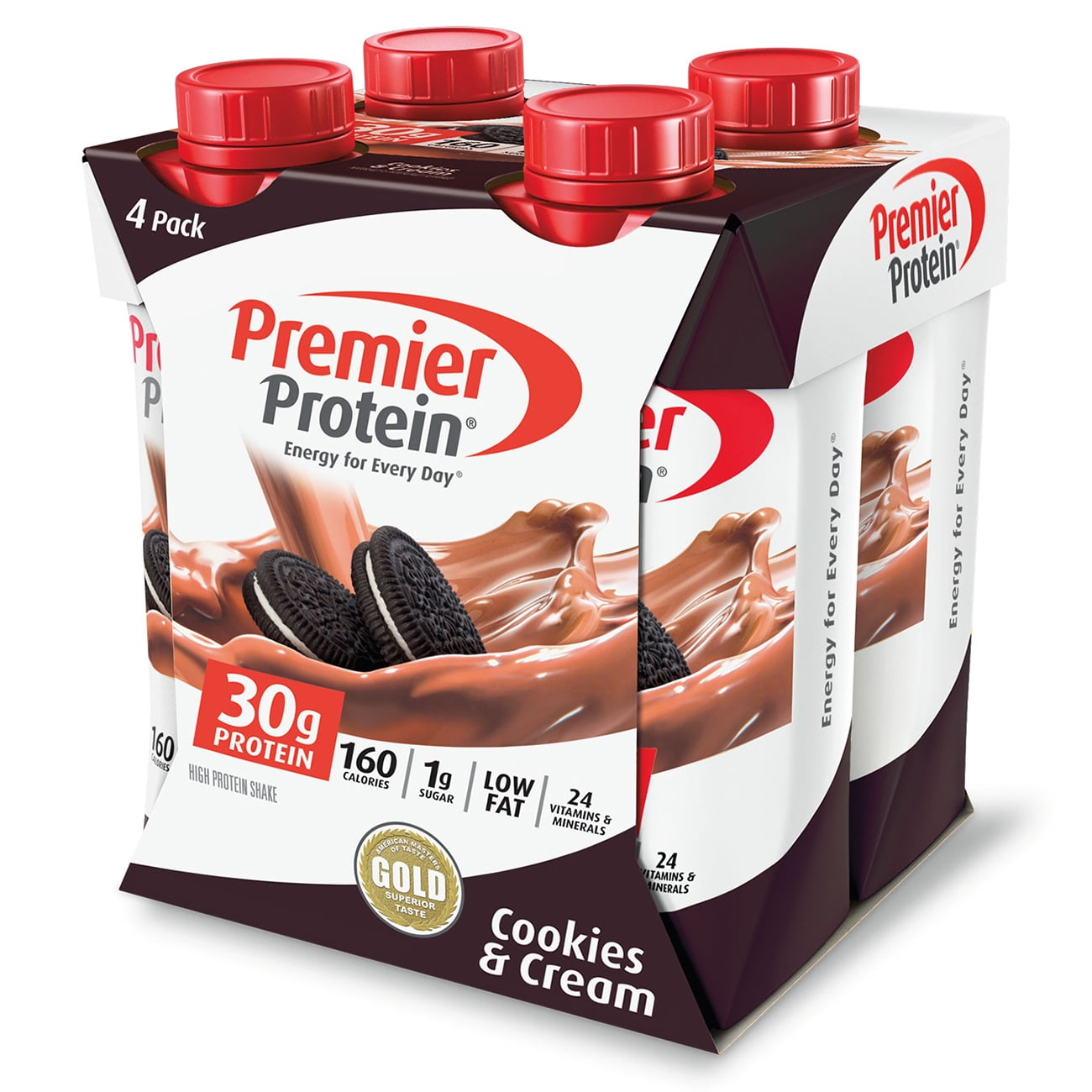 Premier Protein Shake, Cookies & Cream, 30g Protein, 4 Ct - Walmart.com