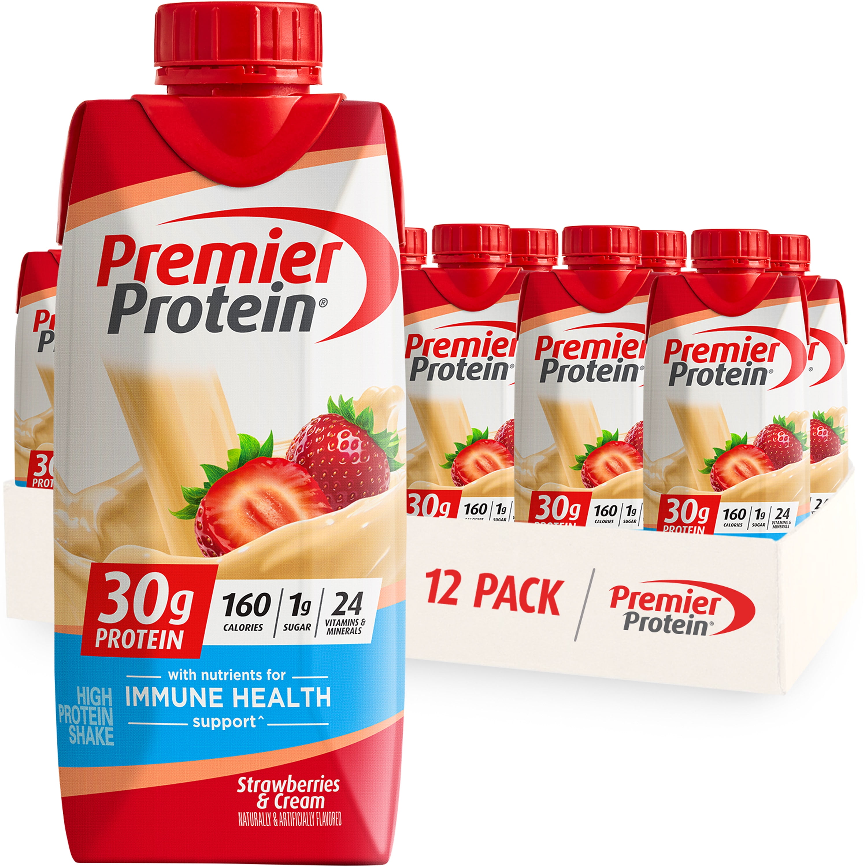 Premier Protein Shake, Chocolate Peanut Butter Liquid, 30g Protein, 1g  Sugar, 24 Vitamins & Minerals, Nutrients to Support Immune Health, gluten  free