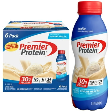 Premier Protein Shake, Vanilla, 30g Protein, 11.5 Fl Oz, 6 Ct