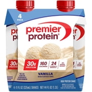 Premier Protein Shake, Vanilla, 30g Protein, 11 fl oz, 4 Ct