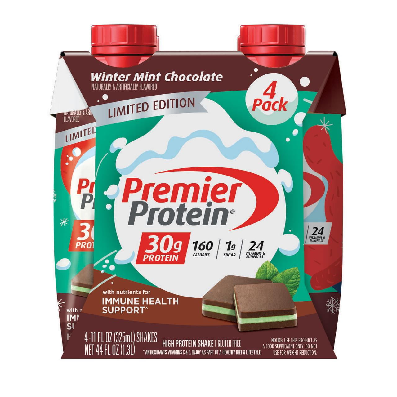 Premier Protein Shake, Winter Mint Chocolate Limited Time, 30g Protein