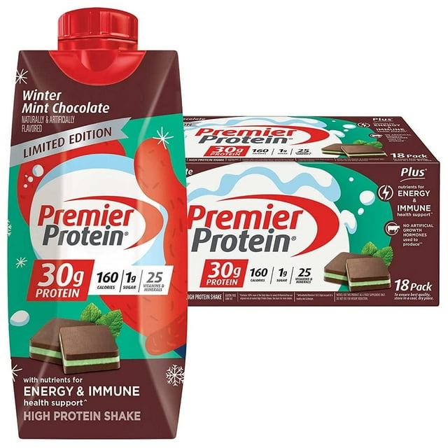 Premier Protein Nutrition Strawberry Liquid Shakes, 11 Fluid Ounce