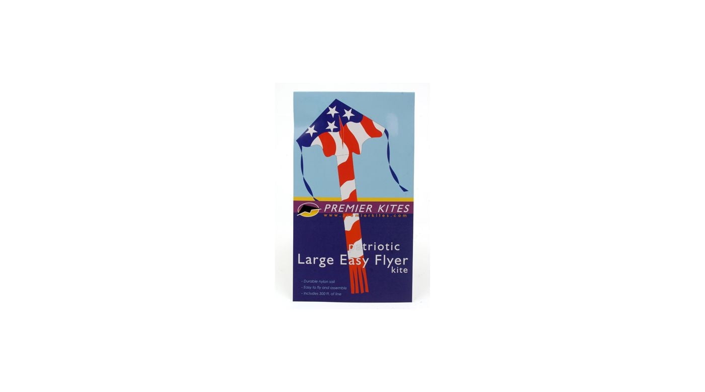 Premier Kites & Designs Large Easy Flyer, Patriotic, 46" x 90"