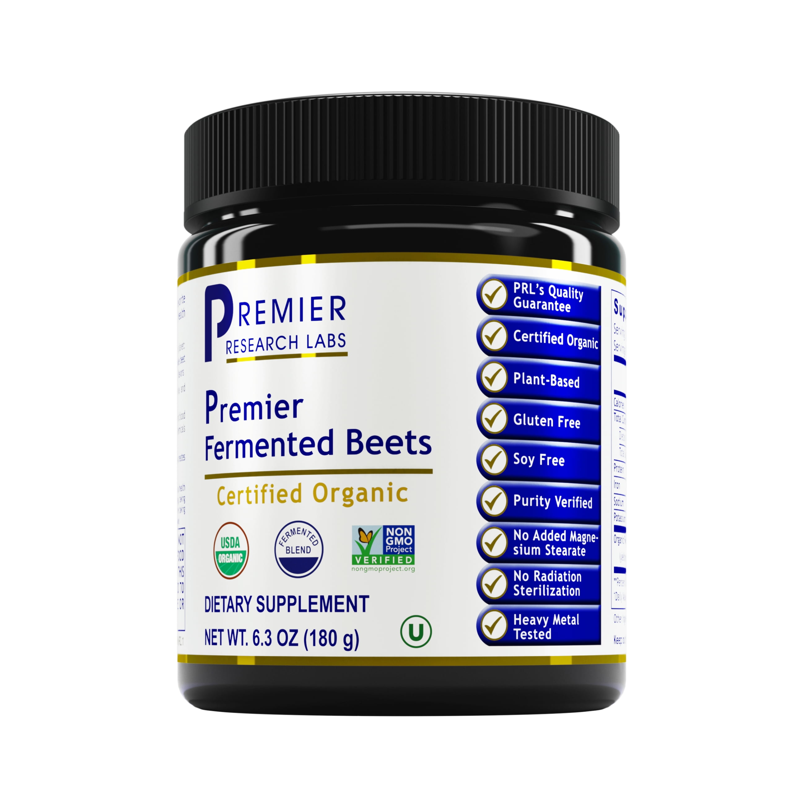 Premier Research Labs Fermented Beets Gut Health Support Supplement