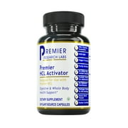 Premier Research Labs HCL Activator - For Digestion & Digestive Aid - Vegetarian-Source Pepsin - With Tomato, Turmeric & Cinnamon Bark - Vegetarian & Vegan - 90 Plant-Source Capsules