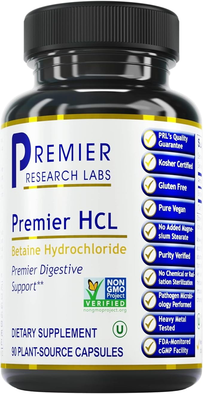 Premier Research Labs Premier HCL - Betaine HCL, Betaine Hydrochloride ...