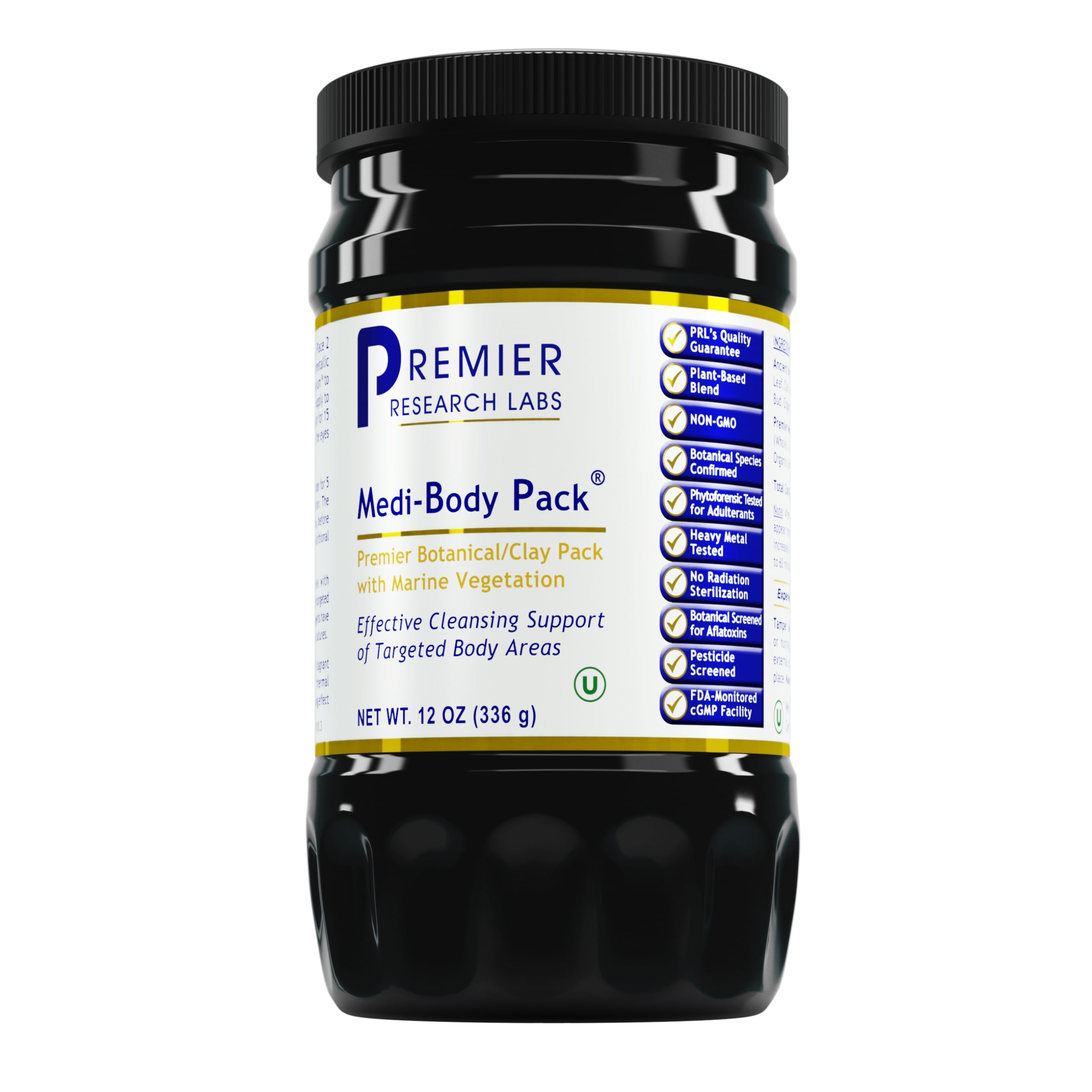 Premier Research Labs Medi-Body Pack - Beauty & Personal Care with Bentonite Clay - Eco-Friendly Bath Product for Body Cleanse - Home Bath Essential - 12 oz