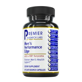 Premier Research Labs Men's Performance Edge - Athletic Performance Support Supplement for Men* - Strength & Energy Booster Aid* - Supplement for Workout Recovery Support* - 45 Plant-Source Capsules