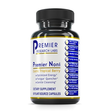 Premier Research Labs Noni - Supports Digestion & Immune System - Features Organic Noni Fruit - 60 Plant-Source Capsules