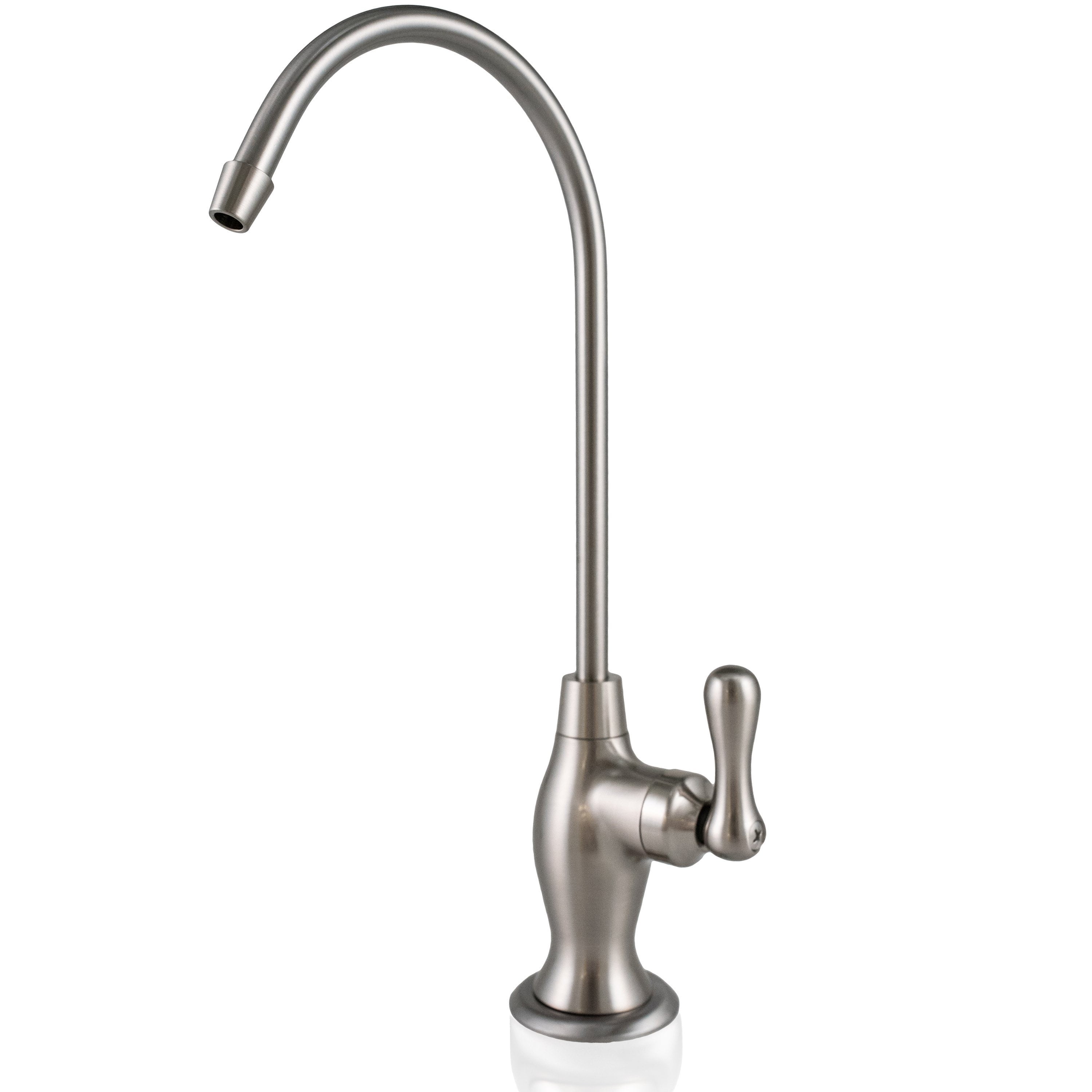 Premier Reverse Osmosis Non Air Gap Brushed Nickel Lead Free Water Filter RO Faucet Water Filtration Faucet for Under Sink Water Filter System Modern Kitchen Bar Sink Drinking Water Faucet